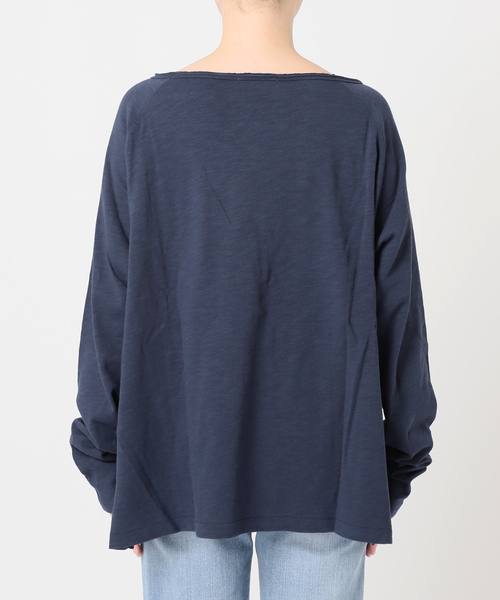新品♡スピックアンドスパン　天笠ルーズプルオーバー　Tシャツ　トップス 追加》手洗い可 / メッシュリネンルーズプルオーバー（シャツ
