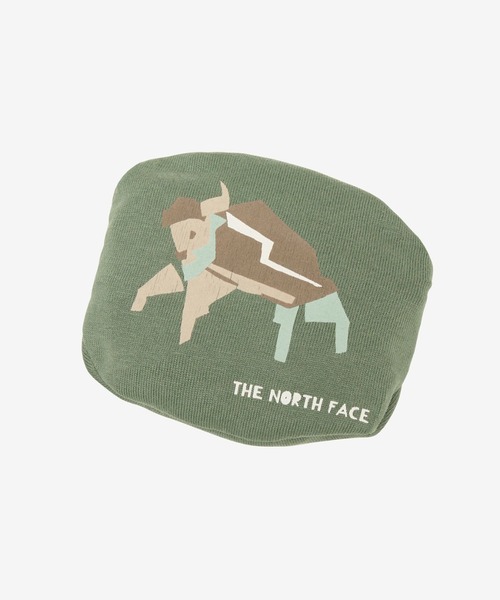 THE NORTH FACE（ザノースフェイス）の「THE NORTH FACE Baby Packable Animal Graphic Bib NNB22511（スタイ/よだれかけ・キッズ・ホワイト/グリーン/ピンク/オフホワイト・FREE）」の8枚目の写真