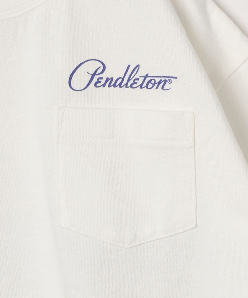PENDLETON（ペンドルトン）の「【PENDLETON(ペンドルトン)】別注バックプリントTシャツ25SS(KIDS)（Tシャツ/カットソー・キッズ・ホワイト/ブルー/チャコール・110cm/120cm/130cm/140cm/150cm）」の12枚目の写真