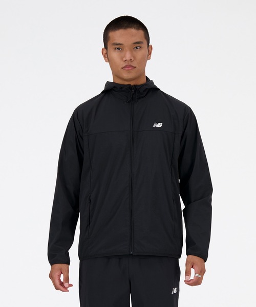 NEW BALANCE(ニューバランス)の「Athletics ウィンドジャケット(ナイロンジャケット・メンズ・ブラック・SMALL/MEDIUM/LARGE/X-LARGE/XX-LARGE)」の1枚目の写真