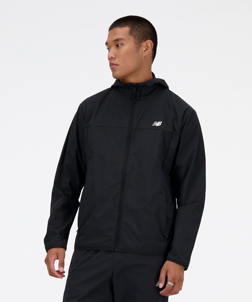 NEW BALANCE(ニューバランス)の「Athletics ウィンドジャケット(ナイロンジャケット・メンズ・ブラック・SMALL/MEDIUM/LARGE/X-LARGE/XX-LARGE)」の4枚目の写真