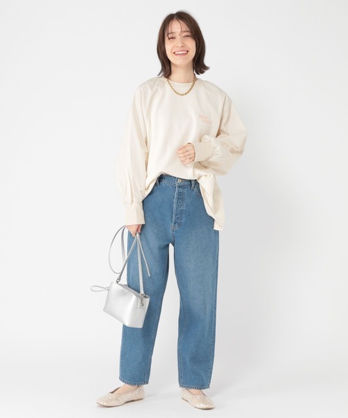 studio CLIP（スタディオクリップ）の「布帛切り替えラグランプルオーバー（Tシャツ/カットソー・レディース・グレー/アイボリー/ネイビー・FREE）」の13枚目の写真