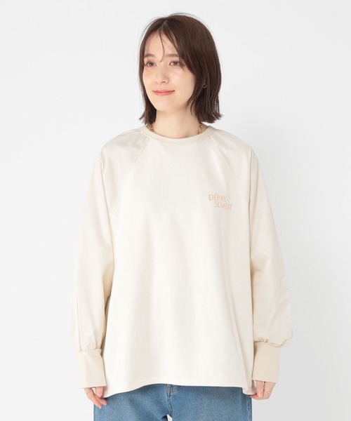 studio CLIP（スタディオクリップ）の「布帛切り替えラグランプルオーバー（Tシャツ/カットソー・レディース・グレー/アイボリー/ネイビー・FREE）」の21枚目の写真