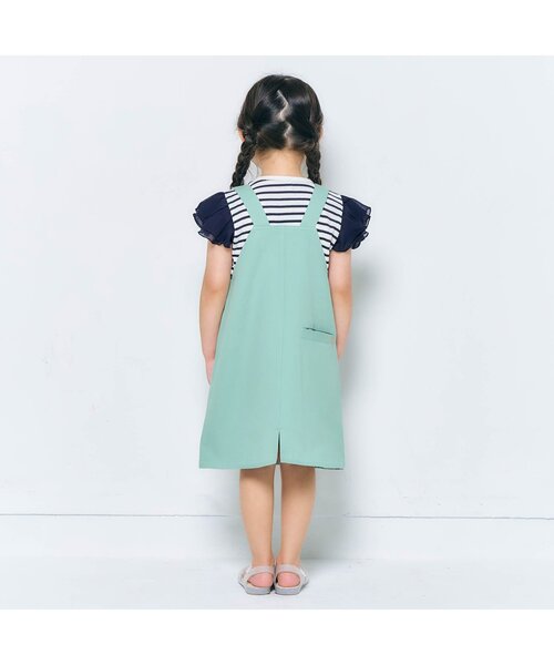 apres les cours（アプレレクール）の「【ジュニア対応】ワッフルレース・フリル半袖Tシャツ（Tシャツ/カットソー・キッズ・ブラック/アイボリー/その他2/ミント/ピンク・80/90/100/110/120/130/140）」の15枚目の写真