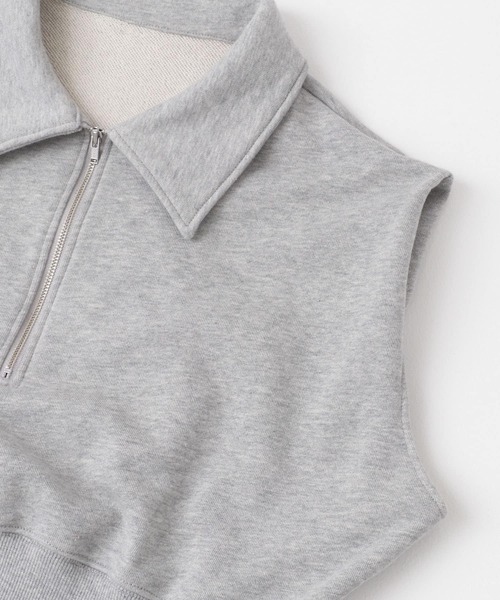 KBF（ケイビーエフ）の「ショルダータックZIPスウェット（スウェット・レディース・グレー系その他/ブラウン/ネイビー・ONE）」の22枚目の写真