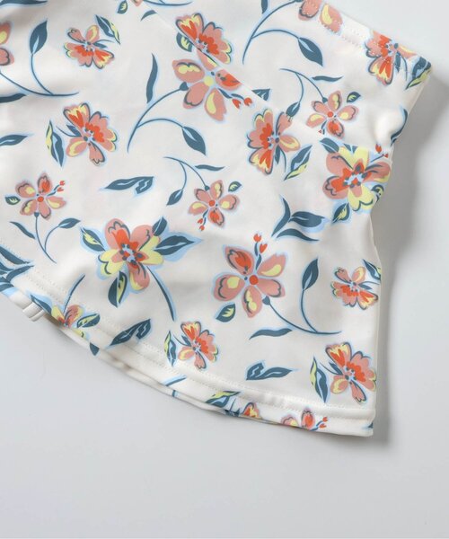 apres les cours（アプレレクール）の「【UVカット/ジュニア対応】レモン・花柄シャーリングセパレート水着（水着・キッズ・アイボリー/サーモンピンク/ラベンダー・80/90/100/110/120/130/140）」の14枚目の写真