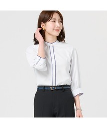 TOKYO SHIRTS | 【COFREX】 スタンド ピコレースブラウス 七分袖 レディースデザインシャツ(シャツ/ブラウス)