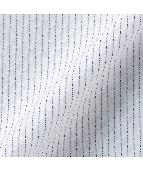 TOKYO SHIRTS（トウキョウシャツ）の「【COFREX】 スタンド ピコレースブラウス 七分袖 レディースデザインシャツ（シャツ/ブラウス・レディース・ネイビー・L/XL/LL/S/M）」の5枚目の写真