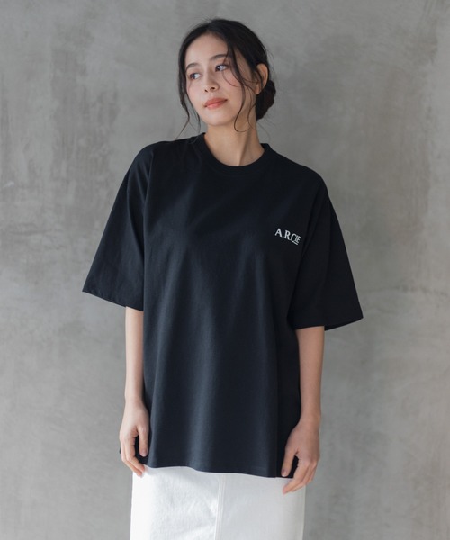 AMERICAN RAG CIE（アメリカンラグシー）の「for BAYFLOW リピートロゴショートスリーブTシャツ（Tシャツ/カットソー・レディース・ブラック/ホワイト・L/M）」の14枚目の写真