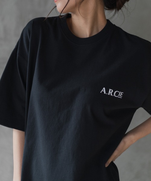 AMERICAN RAG CIE（アメリカンラグシー）の「for BAYFLOW リピートロゴショートスリーブTシャツ（Tシャツ/カットソー・レディース・ブラック/ホワイト・L/M）」の17枚目の写真