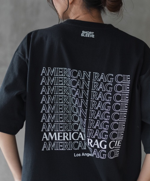 AMERICAN RAG CIE（アメリカンラグシー）の「for BAYFLOW リピートロゴショートスリーブTシャツ（Tシャツ/カットソー・レディース・ブラック/ホワイト・L/M）」の18枚目の写真