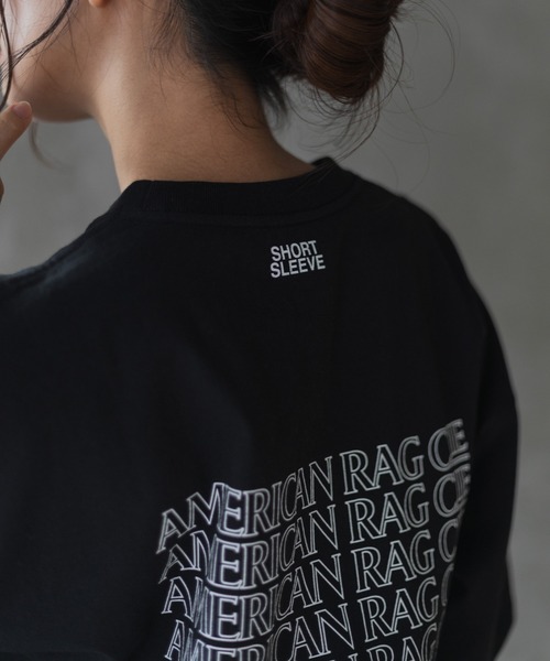 AMERICAN RAG CIE（アメリカンラグシー）の「for BAYFLOW リピートロゴショートスリーブTシャツ（Tシャツ/カットソー・レディース・ブラック/ホワイト・L/M）」の19枚目の写真