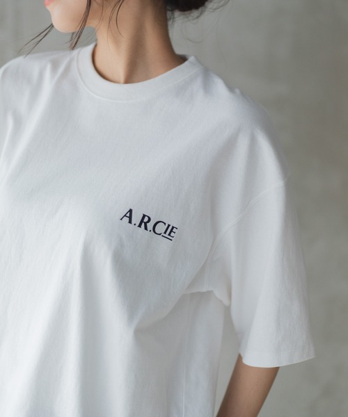AMERICAN RAG CIE（アメリカンラグシー）の「for BAYFLOW リピートロゴショートスリーブTシャツ（Tシャツ/カットソー・レディース・ブラック/ホワイト・L/M）」の9枚目の写真