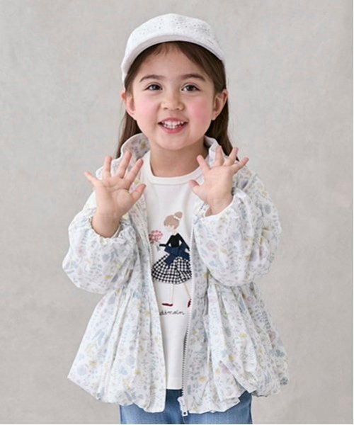 petit main(プティマイン)の「【リンク】girlアップリケ長T(キッズ)(Tシャツ/カットソー・キッズ・オフホワイト/クリーム/レッド/ネイビー・130cm/80cm/100cm/110cm/120cm/90cm)」の5枚目の写真