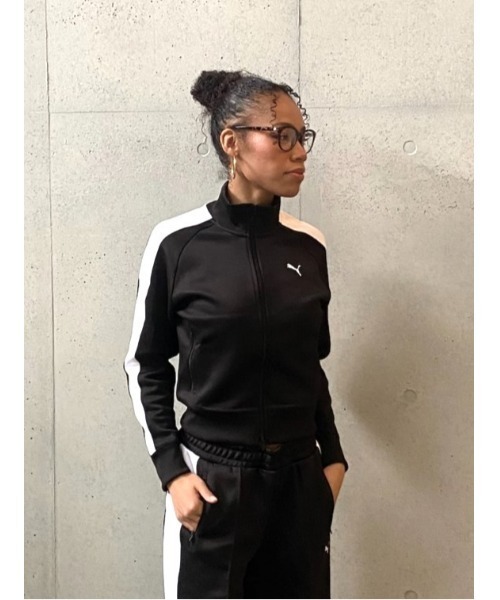 PUMA(プーマ)の「PUMA プーマ ウィメンズ T7 オールウェイズ オン ショート トラック ジャケ(ジャージ・レディース・ベージュ系その他/ブラック・MEDIUM/LARGE/X-LARGE/SMALL)」の9枚目の写真