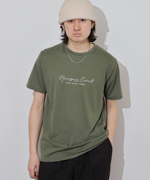 FUNALIVE(ファンアライブ)の「ミニロゴTシャツ 吸水速乾 UVカット(Tシャツ/カットソー・メンズ・ホワイト/サーモンピンク/スミクロ/ネイビー/ミント/ブラック/グレイッシュベージュ/ブラック系その他2/オリーブ/ブルー/オフホワイト/ブラック系その他3・M/L/LL)」の8枚目の写真