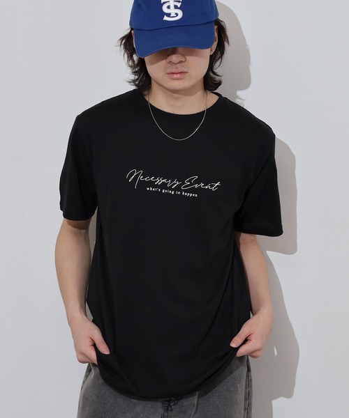 FUNALIVE(ファンアライブ)の「ミニロゴTシャツ 吸水速乾 UVカット(Tシャツ/カットソー・メンズ・ホワイト/サーモンピンク/スミクロ/ネイビー/ミント/ブラック/グレイッシュベージュ/ブラック系その他2/オリーブ/ブルー/オフホワイト/ブラック系その他3・M/L/LL)」の6枚目の写真