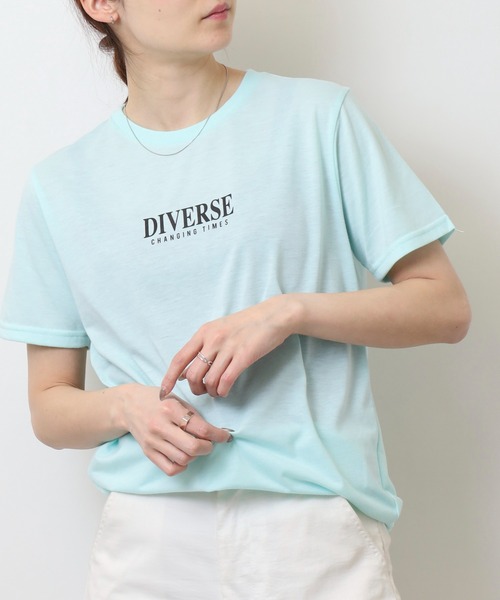 FUNALIVE(ファンアライブ)の「ミニロゴTシャツ 吸水速乾 UVカット(Tシャツ/カットソー・メンズ・ホワイト/サーモンピンク/スミクロ/ネイビー/ミント/ブラック/グレイッシュベージュ/ブラック系その他2/オリーブ/ブルー/オフホワイト/ブラック系その他3・M/L/LL)」の9枚目の写真