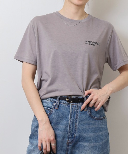FUNALIVE(ファンアライブ)の「ミニロゴTシャツ 吸水速乾 UVカット(Tシャツ/カットソー・メンズ・ホワイト/サーモンピンク/スミクロ/ネイビー/ミント/ブラック/グレイッシュベージュ/ブラック系その他2/オリーブ/ブルー/オフホワイト/ブラック系その他3・M/L/LL)」の21枚目の写真