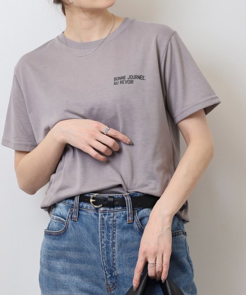 FUNALIVE(ファンアライブ)の「ミニロゴTシャツ 吸水速乾 UVカット(Tシャツ/カットソー・メンズ・ホワイト/サーモンピンク/スミクロ/ネイビー/ミント/ブラック/グレイッシュベージュ/ブラック系その他2/オリーブ/ブルー/オフホワイト/ブラック系その他3・M/L/LL)」の22枚目の写真