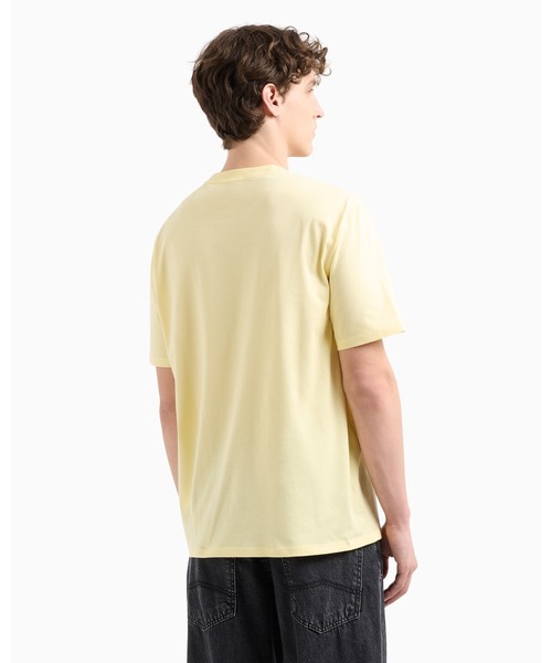 ARMANI EXCHANGE（アルマーニエクスチェンジ）の「【A|X アルマーニ エクスチェンジ】AXロゴ 半袖クルーネックTシャツ/REGULAR+（Tシャツ/カットソー・メンズ・ライトイエロー/ブラック・LARGE/MEDIUM/SMALL/X-LARGE/X-SMALL/XX-LARGE）」の3枚目の写真