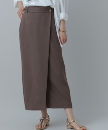 GLOBAL WORK | MATINEE LINE/リネンライクラップスカート/327150(スカート)