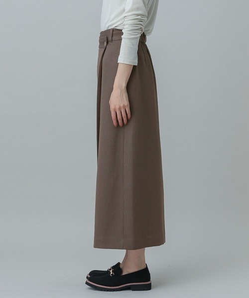 GLOBAL WORK（グローバルワーク）の「MATINEE LINE/リネンライクラップスカート/327150（スカート・レディース・スミクロ/モカ/ブラウン・MEDIUM/LARGE）」の20枚目の写真
