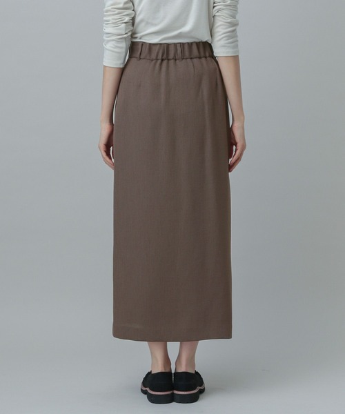 GLOBAL WORK（グローバルワーク）の「MATINEE LINE/リネンライクラップスカート/327150（スカート・レディース・スミクロ/モカ/ブラウン・MEDIUM/LARGE）」の21枚目の写真