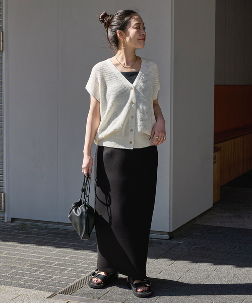 ★未使用★journal standard luxe リネンコットンベスト 追加4》手洗い可 / リネンコットンベスト（ベスト）｜B.C STOCK