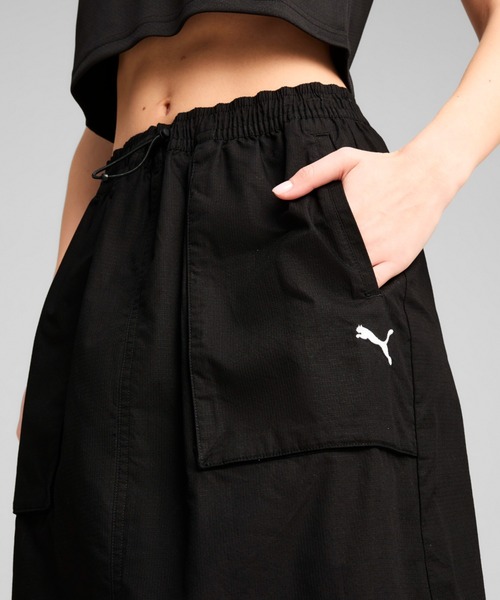PUMA（プーマ）の「PUMA プーマ ウィメンズ フューチャー プーマ アーカイブ ジップオフ スカート（スカート・レディース・ブラック/グリーン系その他・SMALL/X-LARGE/LARGE/MEDIUM）」の5枚目の写真