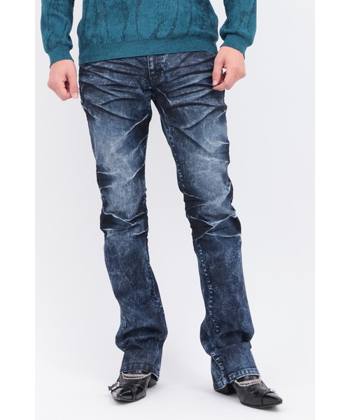 TORNADO MART（トルネードマート）の「ｽﾄﾛﾝｸﾞｳﾞｨﾝﾃｰｼﾞｼｭｰｶｯﾄﾃﾞﾆﾑ（デニムパンツ・メンズ・ブラック/ネイビー・LL/S/M/L/XXL）」の2枚目の写真