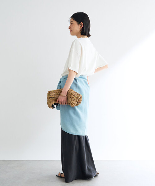 un dix cors(アンディコール)の「《ソフトな艶やかさで上品見え》ビンテージサテンスカート(スカート・レディース・ブラック/アイボリー/カーキ・FREE/S)」の16枚目の写真