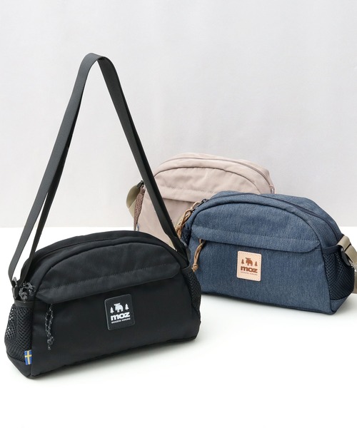 moz(モズ)の「撥水加工 ナイロン 半円型 ラウンドミニショルダーバッグ アウトドアシリーズ(ショルダーバッグ・レディース・グレー/ブルー/ブラック・FREE)」の17枚目の写真