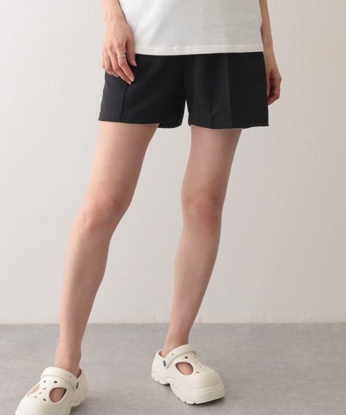Lace Ladies(レースレディース)の「スウェット リラックス センターシーム ショート パンツ(スウェットパンツ・レディース・ピンク/パープル/ブラック/グレー・S/M/XL)」の2枚目の写真