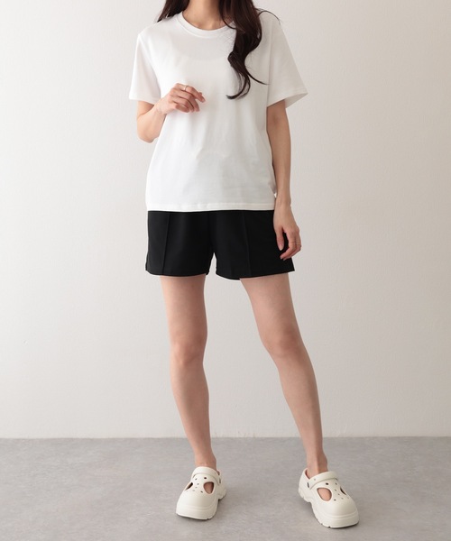 Lace Ladies(レースレディース)の「スウェット リラックス センターシーム ショート パンツ(スウェットパンツ・レディース・ピンク/パープル/ブラック/グレー・S/M/XL)」の6枚目の写真