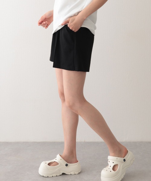 Lace Ladies(レースレディース)の「スウェット リラックス センターシーム ショート パンツ(スウェットパンツ・レディース・ピンク/パープル/ブラック/グレー・S/M/XL)」の8枚目の写真