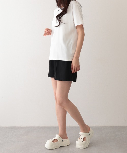 Lace Ladies(レースレディース)の「スウェット リラックス センターシーム ショート パンツ(スウェットパンツ・レディース・ピンク/パープル/ブラック/グレー・S/M/XL)」の10枚目の写真