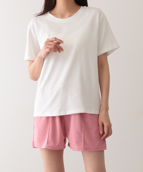 Lace Ladies(レースレディース)の「スウェット リラックス センターシーム ショート パンツ(スウェットパンツ・レディース・ピンク/パープル/ブラック/グレー・S/M/XL)」の19枚目の写真