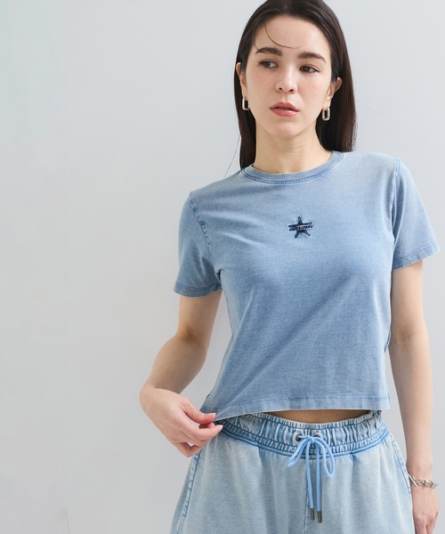GUESS JEANS（ゲスジーンズ）の「【GUESS(ゲス)】BABY EMB STAR TEE（Tシャツ/カットソー・レディース・ブラック/ブルー系その他4/レッド系その他2/ミント・FREE）」の3枚目の写真