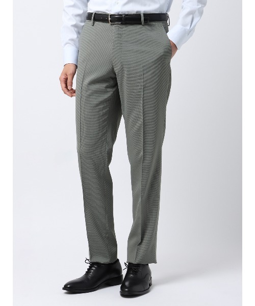 SUIT SQUARE（スーツスクエア）の「涼しい最高パンツ テーパードパンツ ウォッシャブル ストレッチ NON IRON 接触冷感 RS07（スラックス・メンズ・ブルー系/グレー系/ネイビー系・L(82cm)/M(79cm)/3S(70cm)/S(76cm)/SS(73cm)/5L(94cm)/4L(91cm)/LL(85cm)/3L(88cm)）」の2枚目の写真