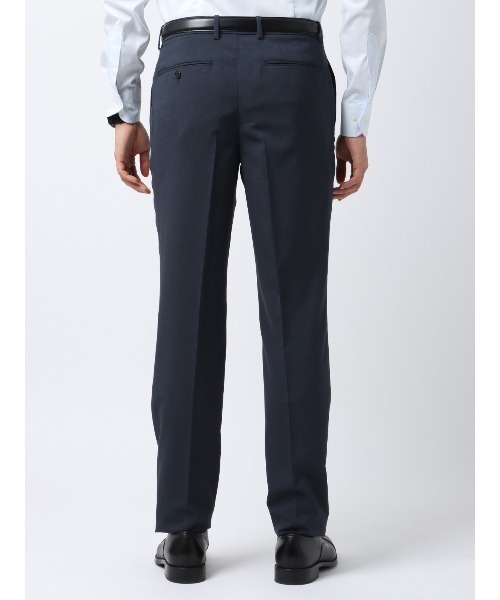 ★美品★【UJOH HOMME】テープベルト　スリムテーパードパンツ　ネイビー セール】涼しい最高パンツ テーパードパンツ ウォッシャブル