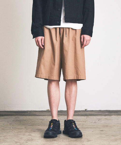 Magine（マージン）の「ワイドチノショーツ（チノパンツ・メンズ・グレー/ブラック/ダークネイビー/ダークベージュ・マルチサイズ）」の15枚目の写真