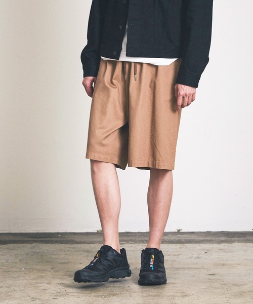 Magine（マージン）の「ワイドチノショーツ（チノパンツ・メンズ・グレー/ブラック/ダークネイビー/ダークベージュ・マルチサイズ）」の16枚目の写真