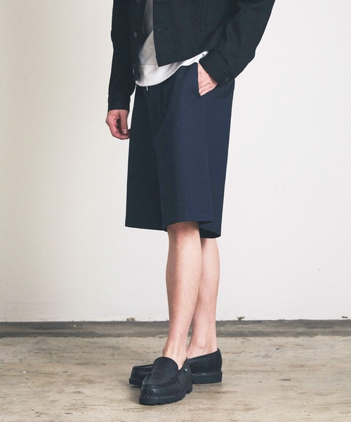 Magine（マージン）の「ワイドチノショーツ（チノパンツ・メンズ・グレー/ブラック/ダークネイビー/ダークベージュ・マルチサイズ）」の21枚目の写真