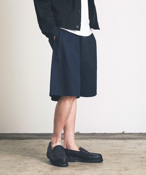 Magine（マージン）の「ワイドチノショーツ（チノパンツ・メンズ・グレー/ブラック/ダークネイビー/ダークベージュ・マルチサイズ）」の22枚目の写真