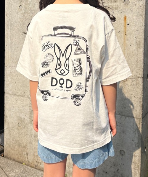 DOD（ディーオーディー）の「【DOD別注】コロコロタビッティー / キッズ（Tシャツ/カットソー・キッズ・ベージュ/ブラック/ピンク/ホワイト/グレー/サックスブルー・150/130/110）」の2枚目の写真
