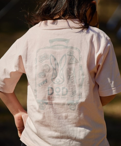 DOD（ディーオーディー）の「【DOD別注】コロコロタビッティー / キッズ（Tシャツ/カットソー・キッズ・ベージュ/ブラック/ピンク/ホワイト/グレー/サックスブルー・150/130/110）」の6枚目の写真
