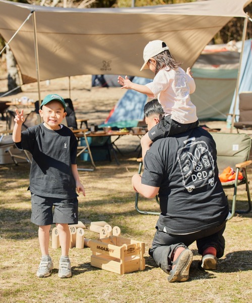 DOD（ディーオーディー）の「【DOD別注】コロコロタビッティー / キッズ（Tシャツ/カットソー・キッズ・ベージュ/ブラック/ピンク/ホワイト/グレー/サックスブルー・150/130/110）」の7枚目の写真