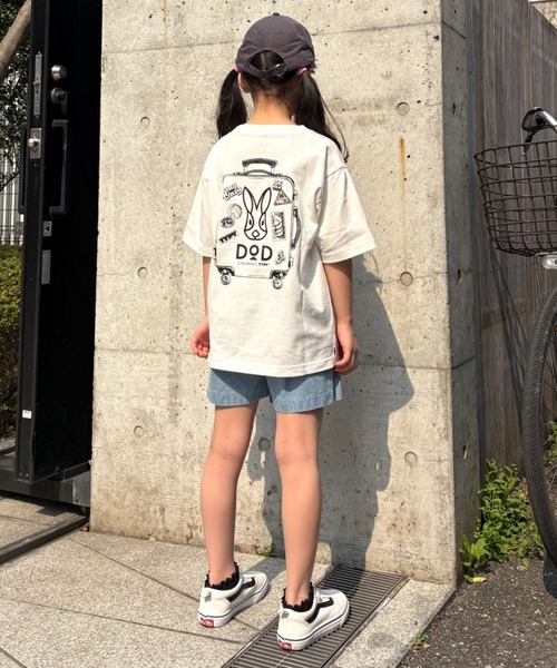 DOD（ディーオーディー）の「【DOD別注】コロコロタビッティー / キッズ（Tシャツ/カットソー・キッズ・ベージュ/ブラック/ピンク/ホワイト/グレー/サックスブルー・150/130/110）」の21枚目の写真