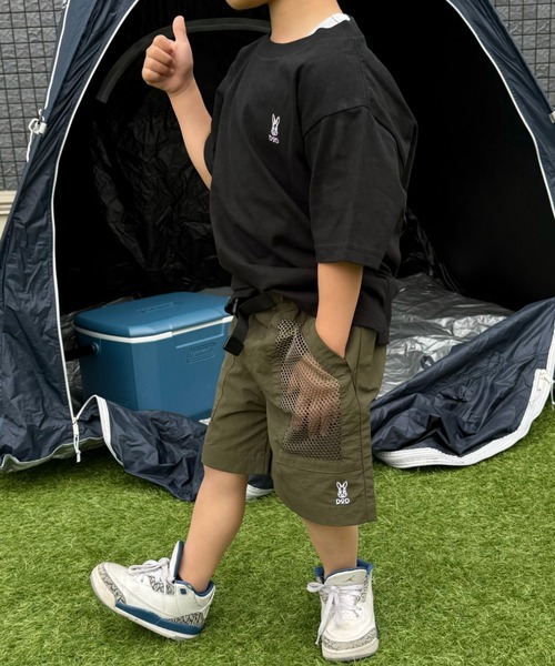 DOD（ディーオーディー）の「【DOD別注】コロコロタビッティー / キッズ（Tシャツ/カットソー・キッズ・ベージュ/ブラック/ピンク/ホワイト/グレー/サックスブルー・150/130/110）」の18枚目の写真